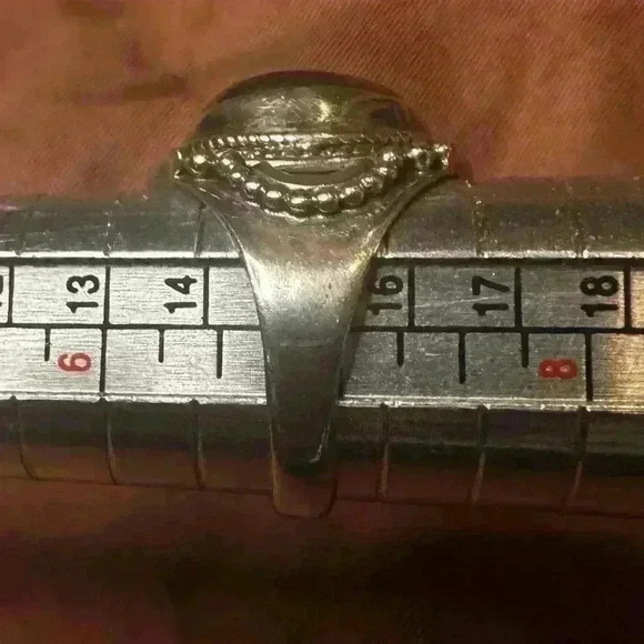 HandCrafted Sterling Silver 925 Stamped Genuine Tiger Eye Ring 7 - Picture 11 of 12